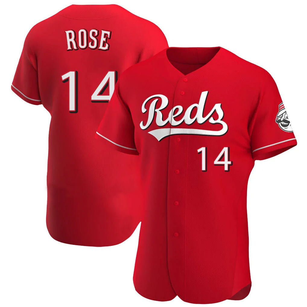 Fenge C.Reds #14 Pete Rose Player Red Limited Elite Home Stitched Jerseys