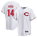 Fenge C.Reds #14 Pete Rose Player White Home Game Stitched Jerseys