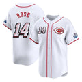 Fenge C.Reds #14 Pete Rose Player White Speedway Classic Home Limited Stitched Jerseys