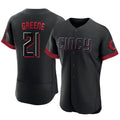 Fenge C.Reds #21 Hunter Greene Player Black City Connect Limited Elite Home Stitched Jerseys