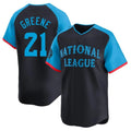 Fenge C.Reds #21 Hunter Greene Player Navy Limited National League All-Star Game Stitched Jerseys