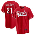 Fenge C.Reds #21 Hunter Greene Player Red Home Game Stitched Jerseys