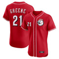 Fenge C.Reds #21 Hunter Greene Player Red Limited Elite Home Game Stitched Jerseys