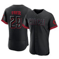 Fenge C.Reds #29 TJ Friedl Player Black City Connect Limited Elite Home Stitched Jerseys