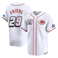 Fenge C.Reds #29 TJ Friedl Player White Speedway Classic Home Limited Stitched Jerseys