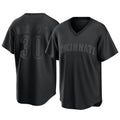 Fenge C.Reds #30 Ken Griffey Player Black T-shirt Game Home Stitched Jerseys