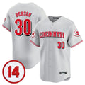 Fenge C.Reds #30 Ken Griffey Player Gray Vapor Premier Limited Home Stitched Jerseys