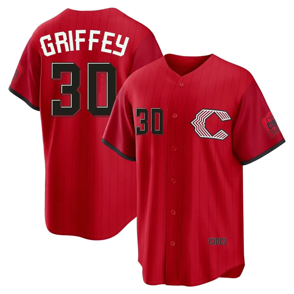 Fenge C.Reds #30 Ken Griffey Player Red 2026 City Connect Home Game Stitched Jerseys