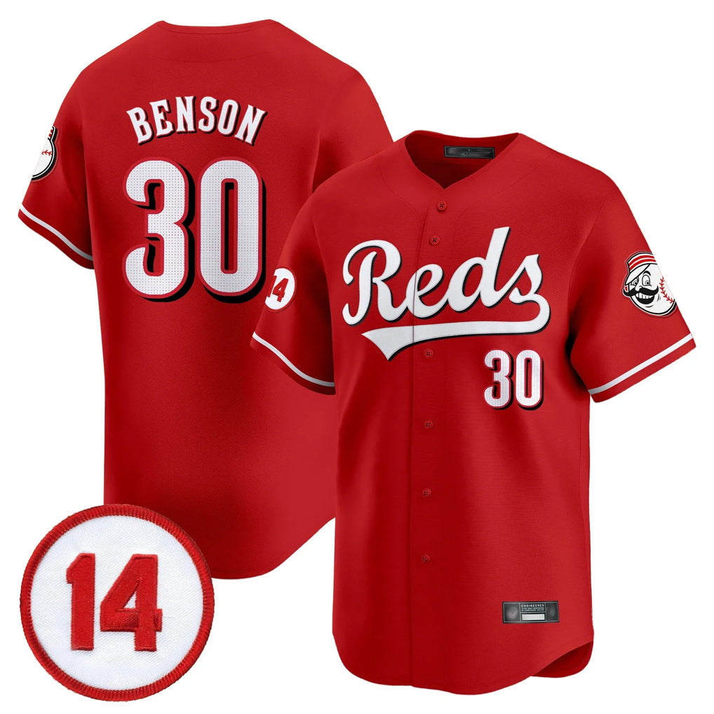 Fenge C.Reds #30 Ken Griffey Player Red Vapor Premier Limited Home Stitched Jerseys