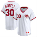 Fenge C.Reds #30 Ken Griffey Player White Cooperstown Collection Limited T-shirt Home Stitched Jerseys