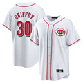 Fenge C.Reds #30 Ken Griffey Player White Game Home Stitched Jerseys