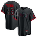 Fenge C.Reds #35 Jose Trevino Player Black City Connect Home Game Stitched Jerseys
