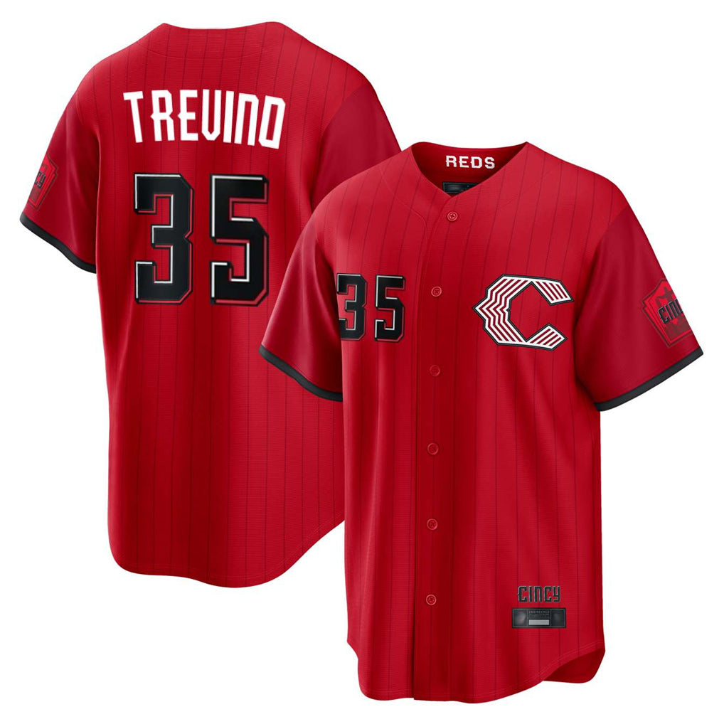 Fenge C.Reds #35 Jose Trevino Player Red 2026 City Connect Home Game Stitched Jerseys