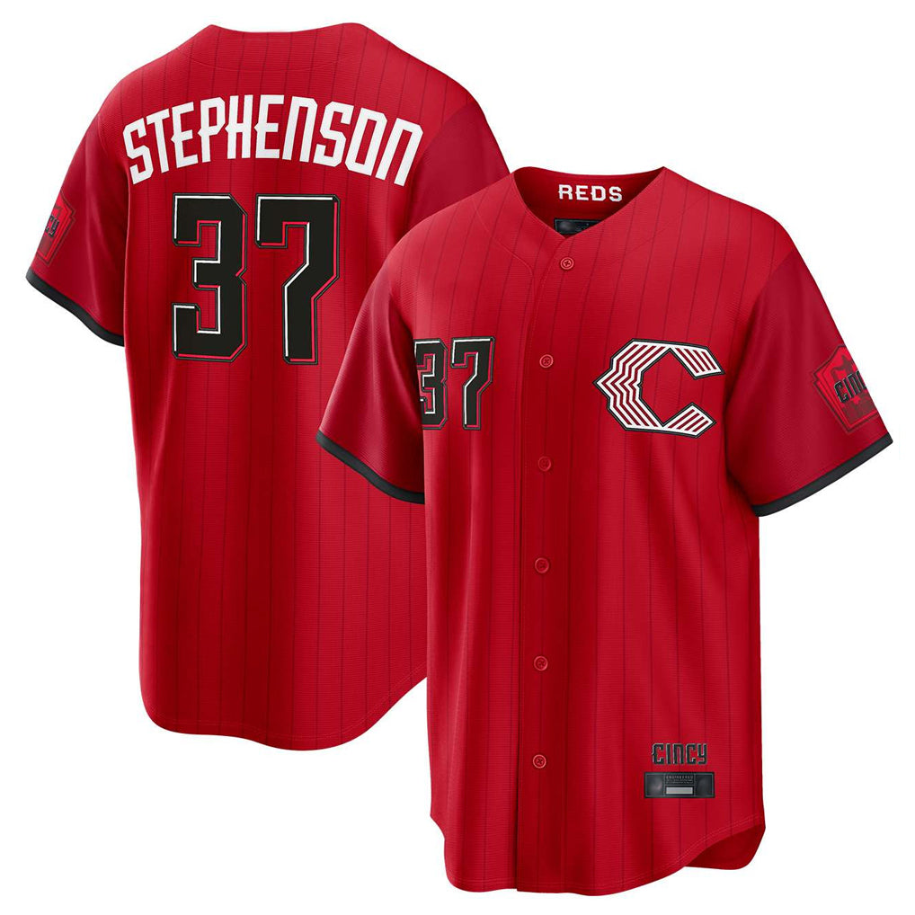 Fenge C.Reds #37 Tyler Stephenson Player Red 2026 City Connect Home Game Stitched Jerseys