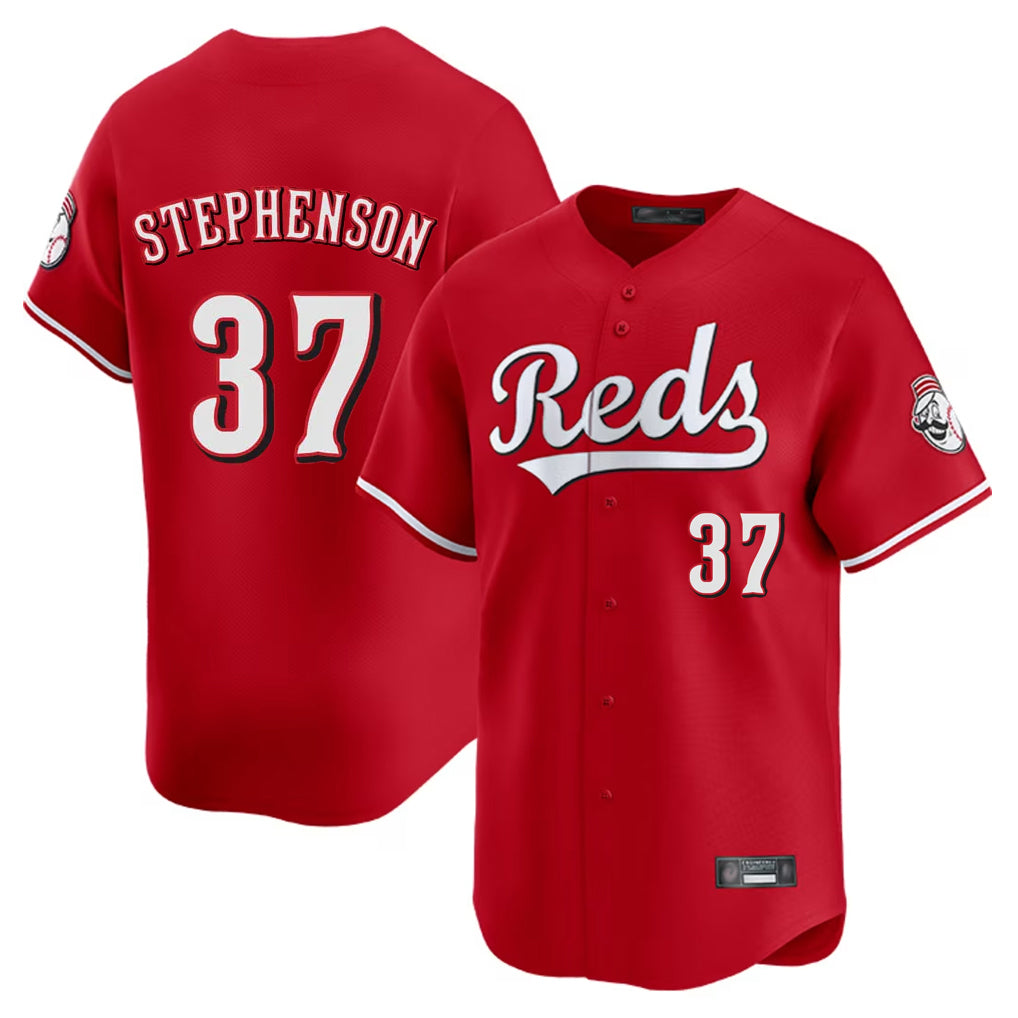 Fenge C.Reds #37 Tyler Stephenson Player Red Home Limited Stitched Jerseys