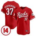 Fenge C.Reds #37 Tyler Stephenson Player Red Vapor Premier Limited Home Stitched Jerseys
