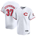 Fenge C.Reds #37 Tyler Stephenson Player White Limited Home Stitched Jerseys