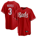 Fenge C.Reds #3 Ke'Bryan Hayes Player Red Home Game Stitched Jerseys