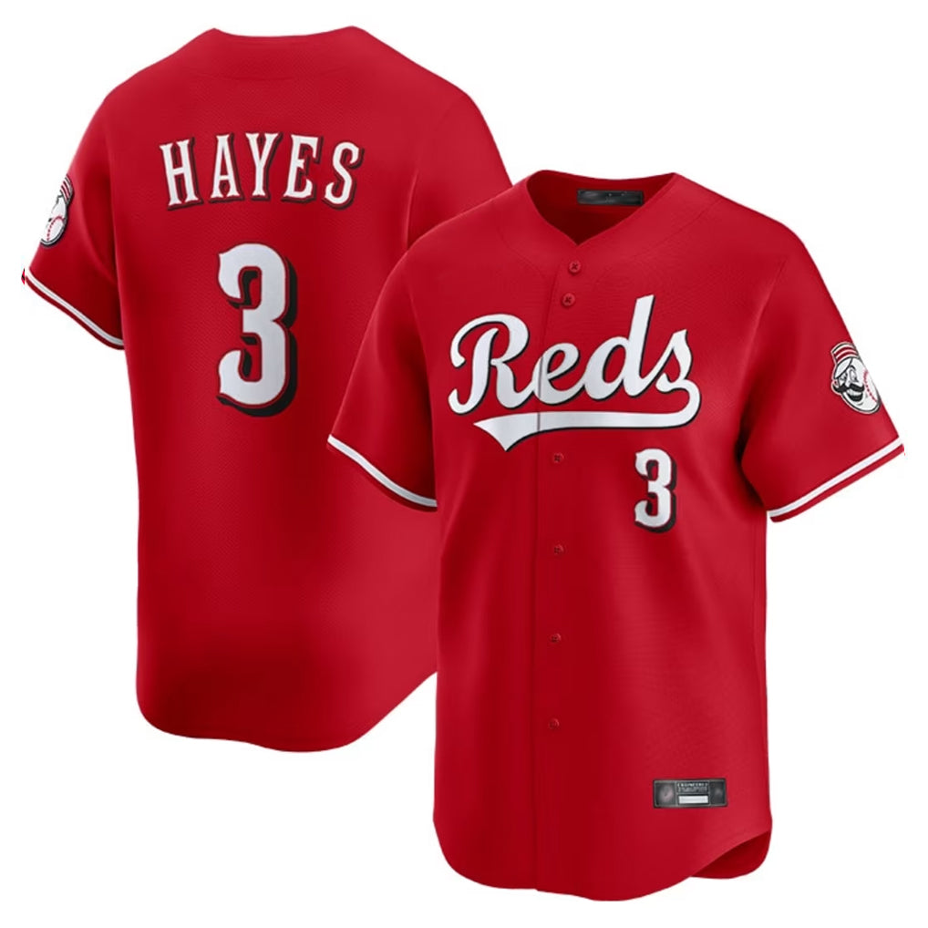 Fenge C.Reds #3 Ke'Bryan Hayes Player Red Home Limited Stitched Jerseys