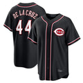 Fenge C.Reds #44 Elly De La Cruz Player Black Fashion Out Home Game Stitched Jerseys