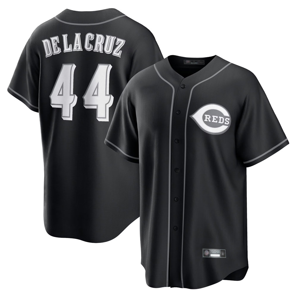Fenge C.Reds #44 Elly De La Cruz Player Black Home Game Stitched Jerseys