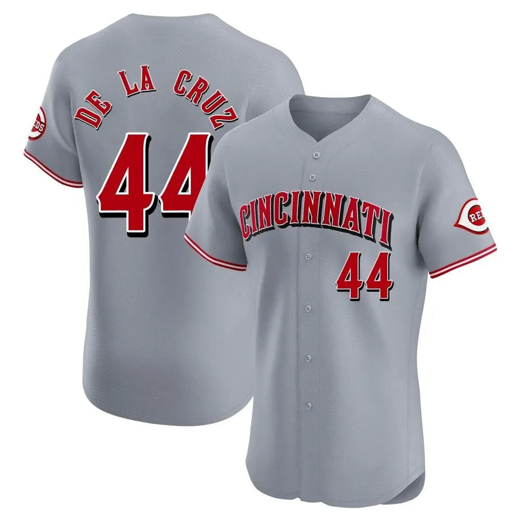 Fenge C.Reds #44 Elly De La Cruz Player Gray Limited Elite Home Stitched Jerseys
