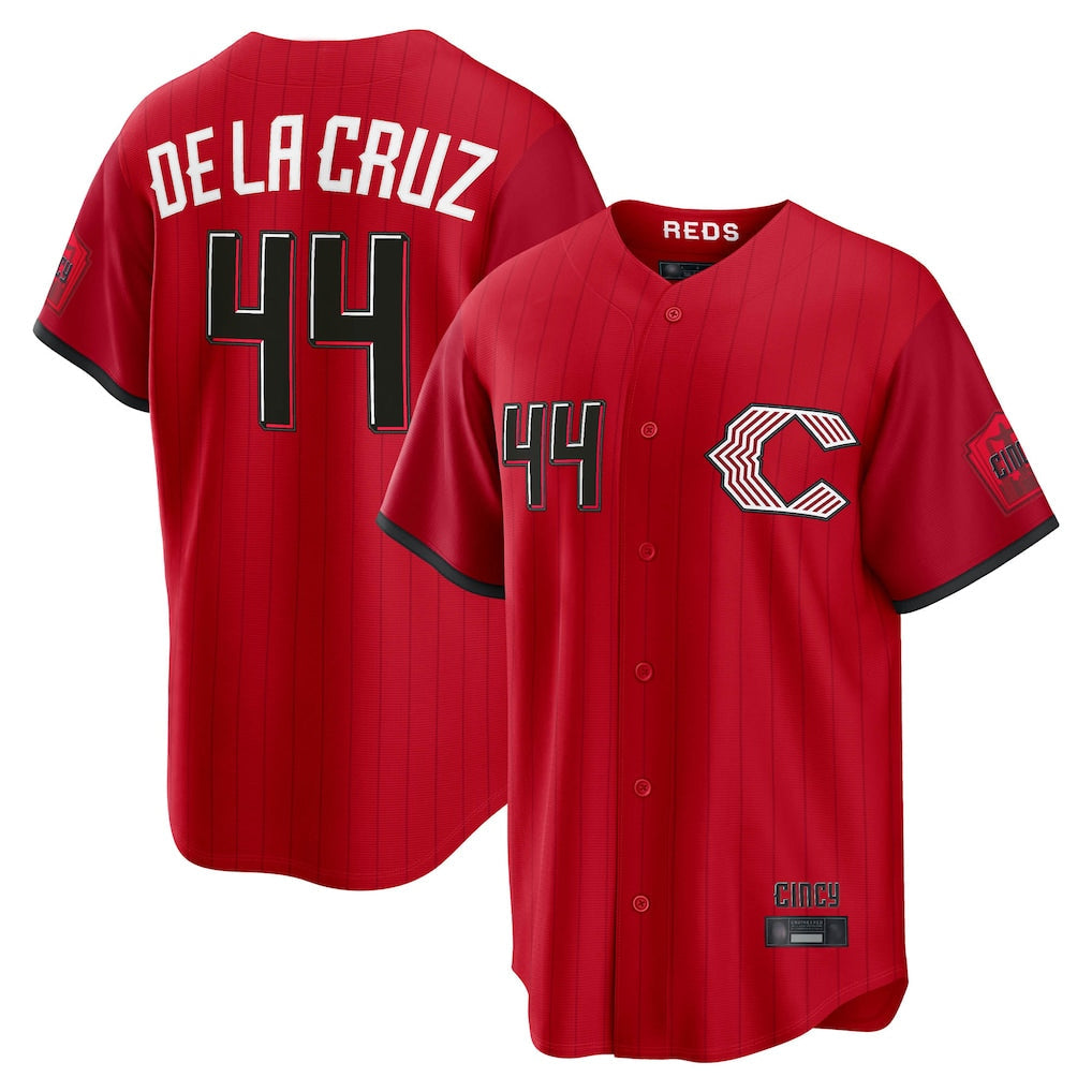 Fenge C.Reds #44 Elly De La Cruz Player Red 2026 City Connect Home Game Stitched Jerseys