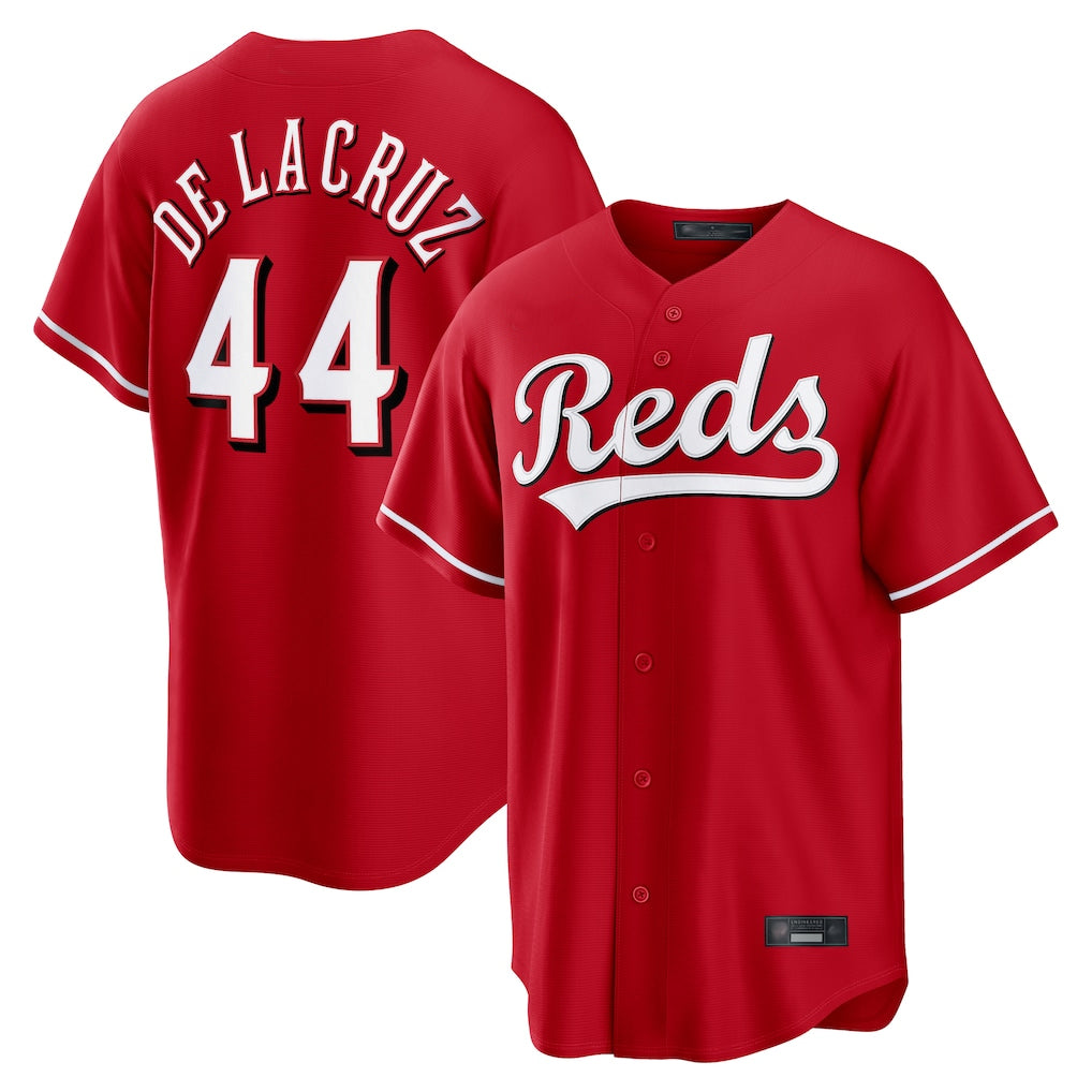Fenge C.Reds #44 Elly De La Cruz Player Red Home Game Stitched Jerseys