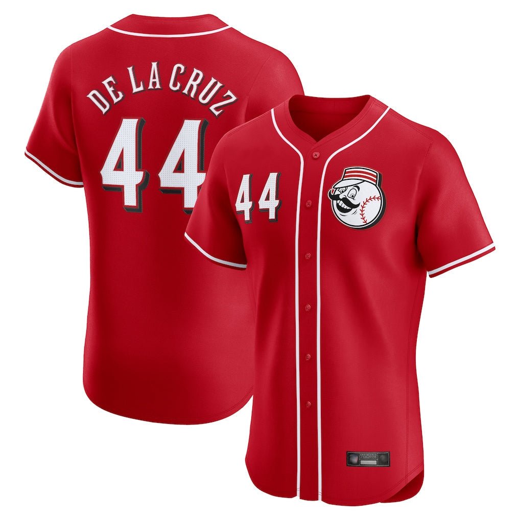 Fenge C.Reds #44 Elly De La Cruz Player Red Limited Elite Home Game Stitched Jerseys