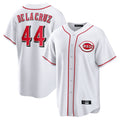 Fenge C.Reds #44 Elly De La Cruz Player White Game Home Stitched Jerseys