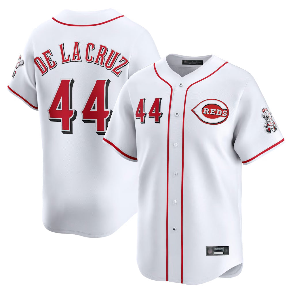 Fenge C.Reds #44 Elly De La Cruz Player White Home Limited Stitched Jerseys