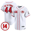 Fenge C.Reds #44 Elly De La Cruz Player White Vapor Premier Limited Home Stitched Jerseys