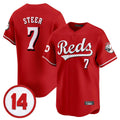 Fenge C.Reds #7 Spencer Steer Player Red Vapor Premier Limited Home Stitched Jerseys