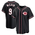 Fenge C.Reds #9 Matt McLain Player Black Fashion Out Home Game Stitched Jerseys