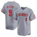 Fenge C.Reds #9 Matt McLain Player Gray Home Limited Stitched Jerseys