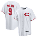 Fenge C.Reds #9 Matt McLain Player White Home Game Stitched Jerseys
