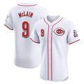 Fenge C.Reds #9 Matt McLain Player White Limited Elite Home Stitched Jerseys