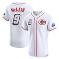 Fenge C.Reds #9 Matt McLain Player White Speedway Classic Limited Elite Home Stitched Jerseys