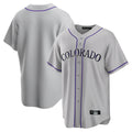 Fenge C.Rockies Gray Game Home Blank Player Stitched Jerseys
