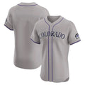 Fenge C.Rockies Gray Limited Elite Home Blank Player Stitched Jerseys