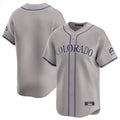Fenge C.Rockies Gray Limited Home Blank Player Stitched Jerseys