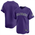 Fenge C.Rockies Purple Limited Home Blank Player Stitched Jerseys