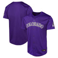 Fenge C.Rockies Purple Limited Home Game Blank Player Stitched Jerseys