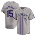 Fenge C.Rockies #15 Hunter Goodman Player Gray Limited Home Stitched Jerseys