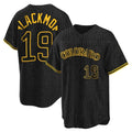 Fenge C.Rockies #19 Charlie Blackmon Player Black Snake Skin City Home Game Stitched Jerseys
