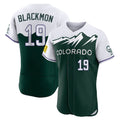 Fenge C.Rockies #19 Charlie Blackmon Player Green City Connect Limited Elite Home Stitched Jerseys