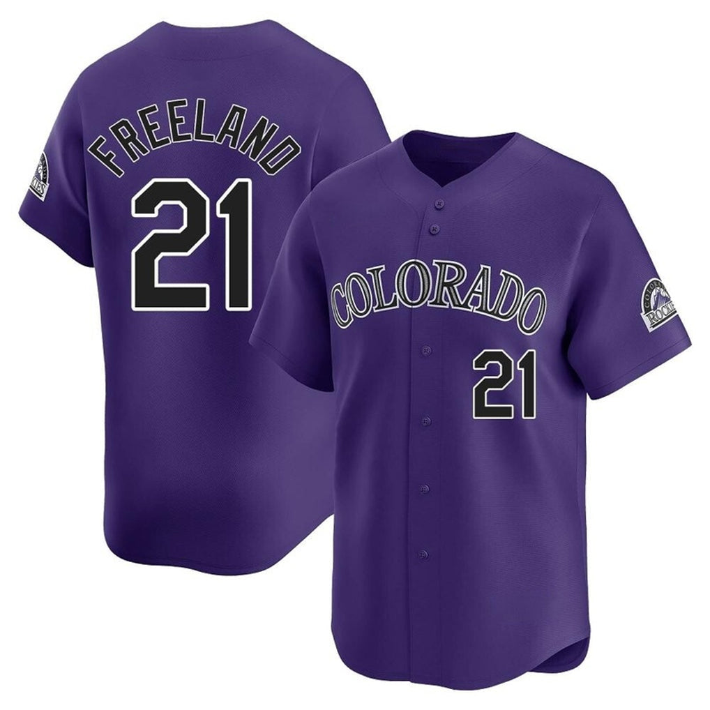 Fenge C.Rockies #21 Kyle Freeland Player Purple Limited Home Stitched Jerseys