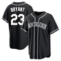 Fenge C.Rockies #23 Kris Bryant Player Black Fashion Out Home Game Stitched Jerseys