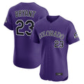 Fenge C.Rockies #23 Kris Bryant Player Purple Limited Elite Home Stitched Jerseys
