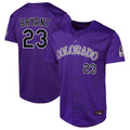 Fenge C.Rockies #23 Kris Bryant Player Purple Limited Home Game Stitched Jerseys